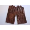 Mi saison - gants cuir marron