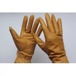 Gants cuir 100% camel