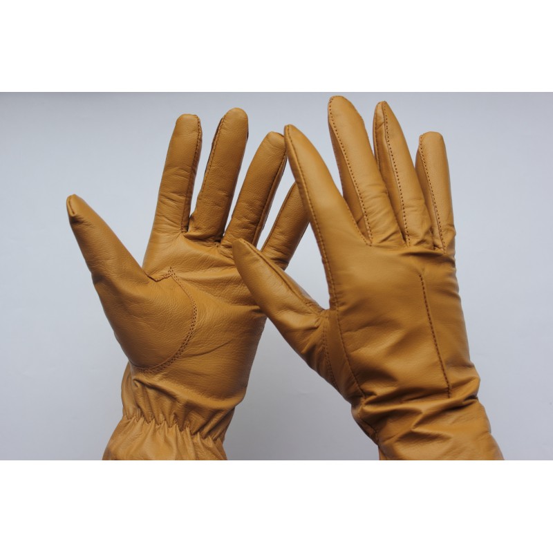 Gants pour femmes en cuir de chameau fin