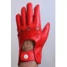 Gants cuir conduite - Rouge