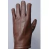 Gants cuir marron 