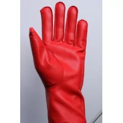 Gants cuir  Rouge - mi saison  