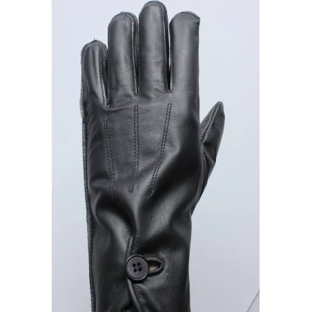 Gants cuir noir - mi saison Gants cuir noir - mi saison
