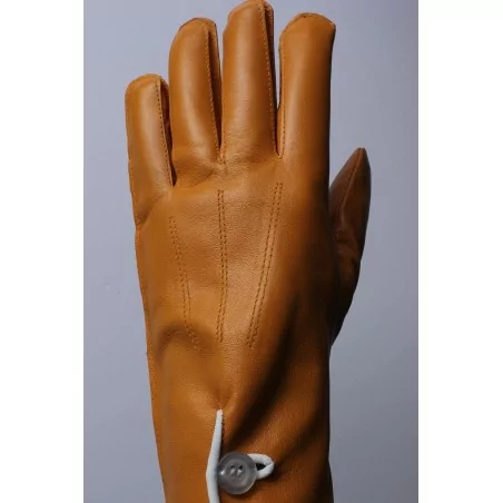 Gants cuir  orange - mi saison  