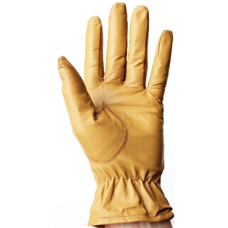 Gants mi-saison pour femmes en cuir tan