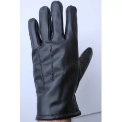 Hiver - gants cuir noir