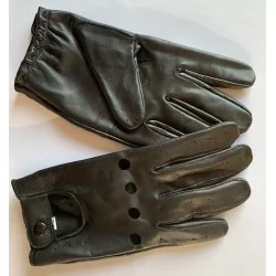 Gants cuir  fin noir - agneau