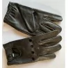 Gants cuir  fin noir - agneau