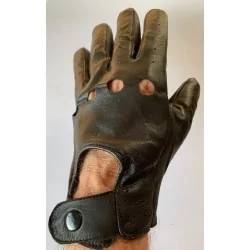 Gants cuir fin noir - agneau