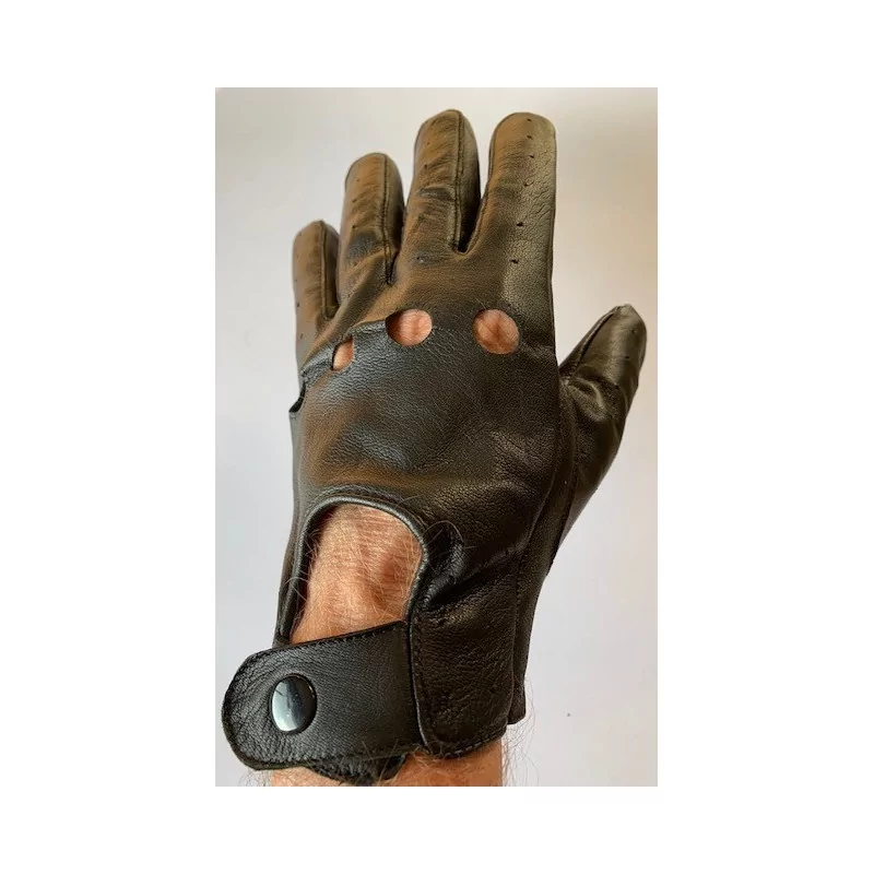 Gants cuir  fin noir - agneau