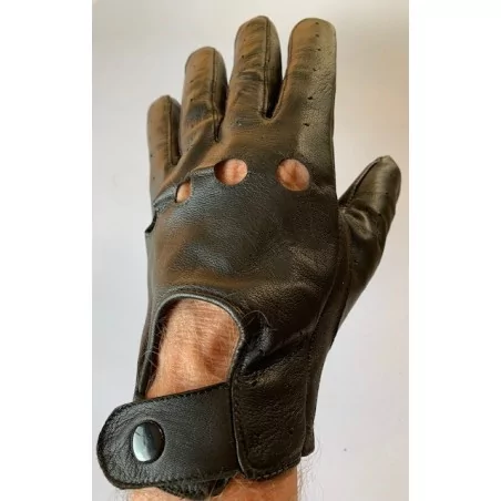 Gants cuir  fin noir - agneau