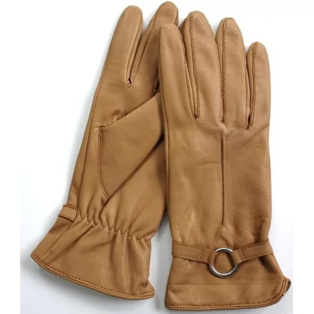 Gant cuir 100% beige Gant cuir 100% beige