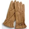 Gant cuir 100% beige