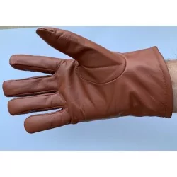 Gants en cuir de vache d'hiver - Marron