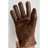 Gants cuir doublés pour homme - Marron