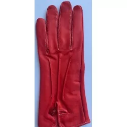 Gants cuir Rouge - mi saison