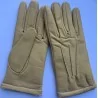 Hiver - Gants cuir jaune clair -