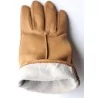 Gant cuir 100% beige