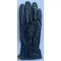 Gants cuir d'hiver - Noir