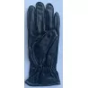 Gants cuir d'hiver - Noir